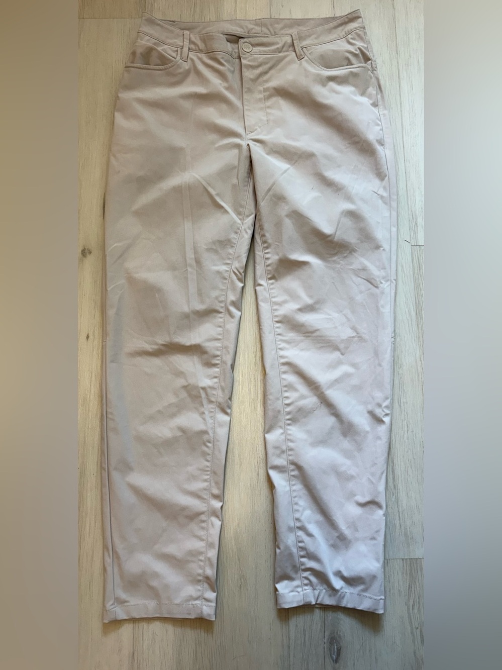 All in Motion Men's Chinos in Light Beige - Classic Everyday Fit. Size 32 x 30
